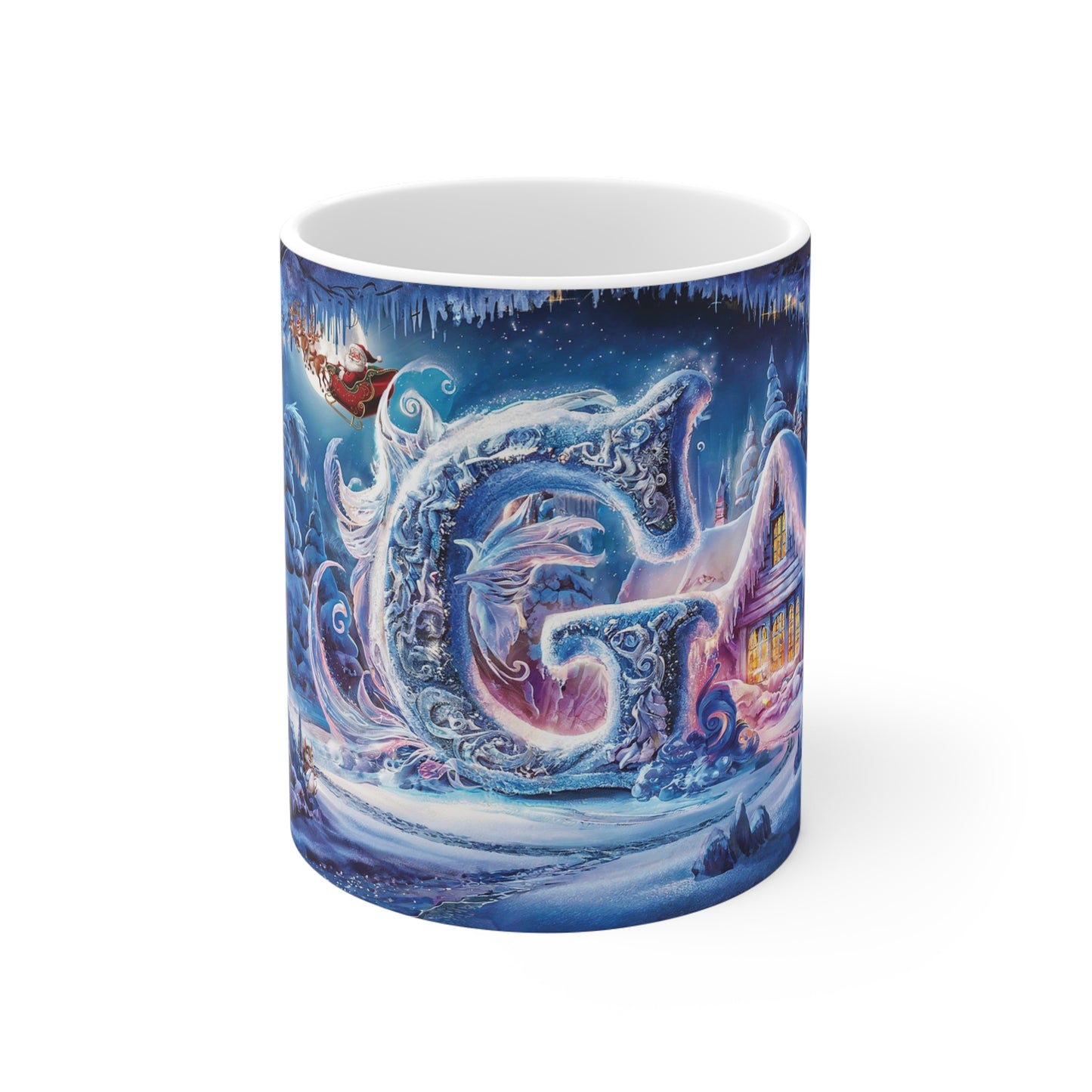 Magical Christmas Alphabet Ceramic Mug Letter G Edition-1