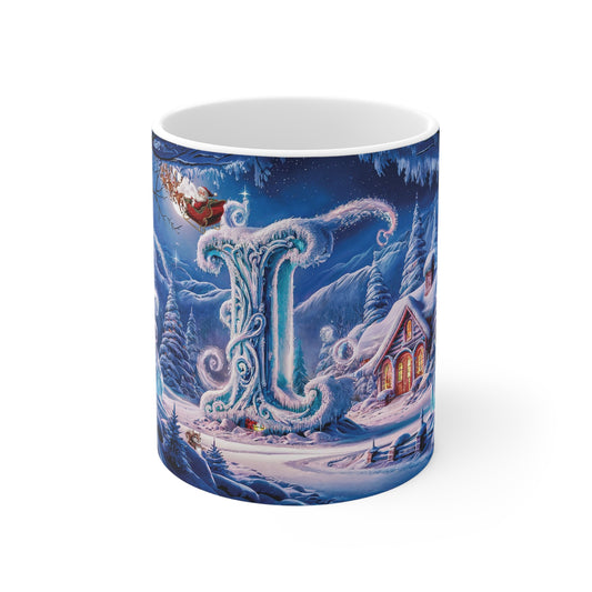 Magical Christmas Alphabet Ceramic Mug Letter I Edition-1