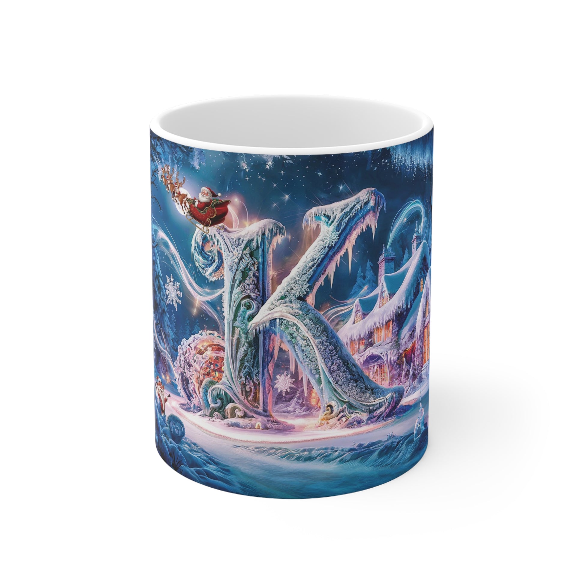 Magical Christmas Alphabet Ceramic Mug Letter K Edition-1