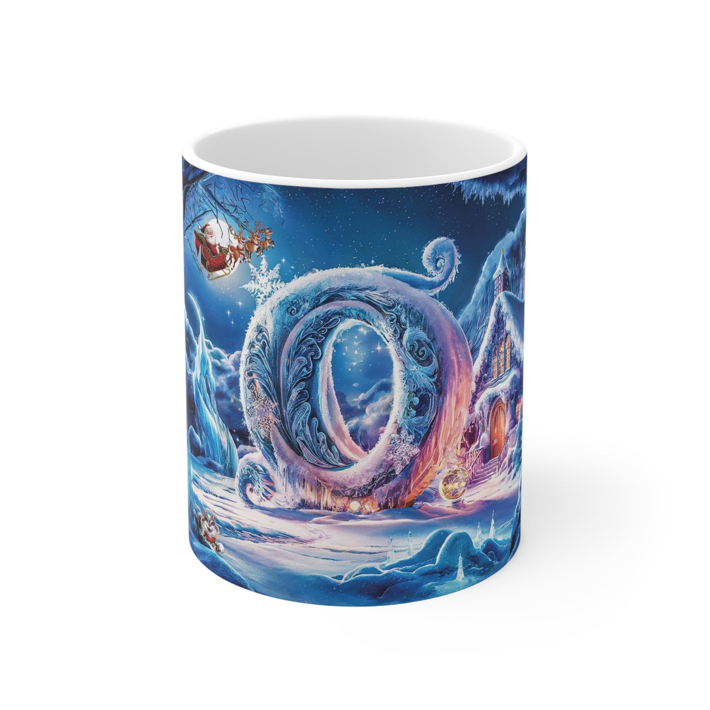 Magical Christmas Alphabet Ceramic Mug Letter O Edition-1