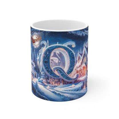 Magical Christmas Alphabet Ceramic Mug Letter Q Edition-1