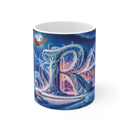 Magical Christmas Alphabet Ceramic Mug Letter R Edition-1