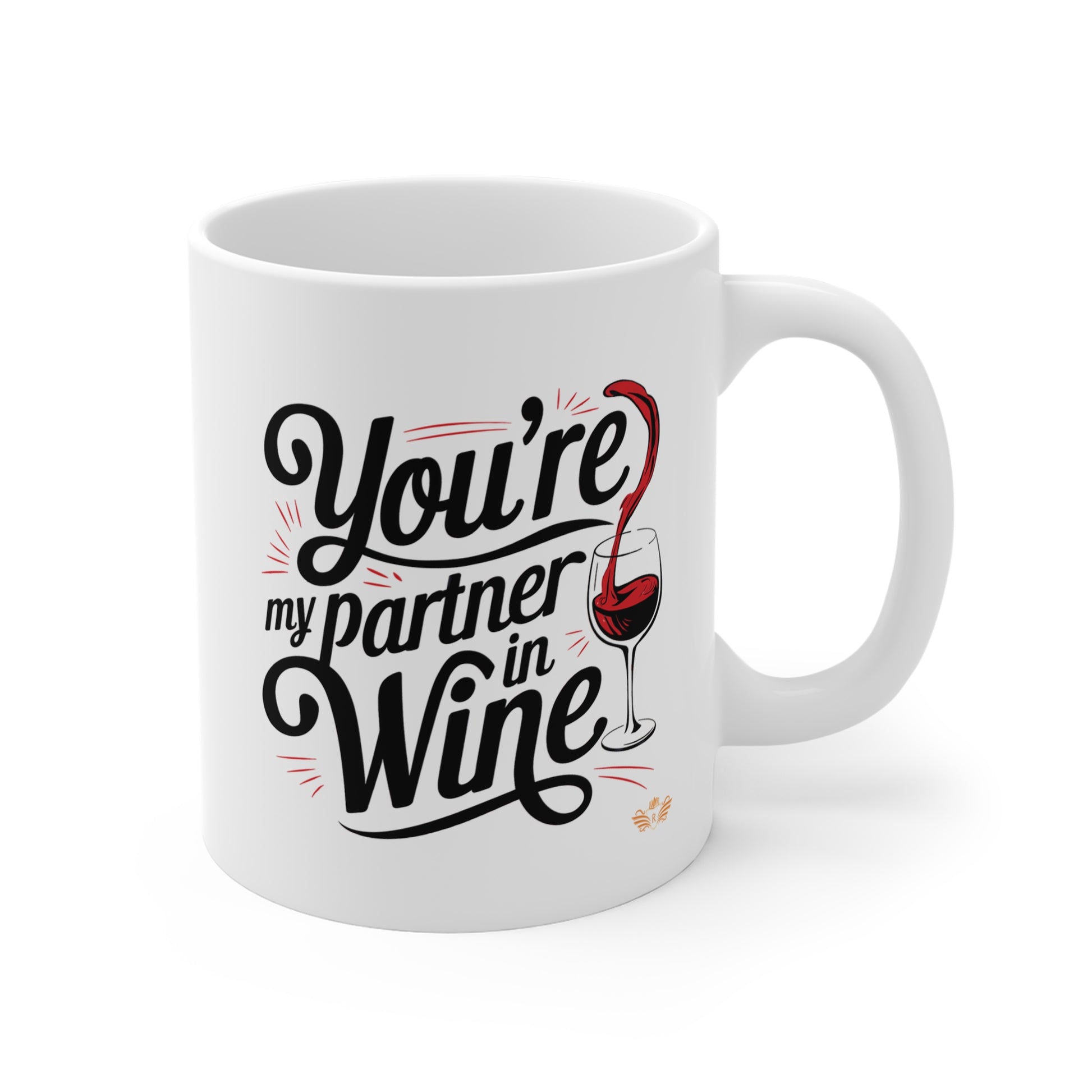 Wine Duo: You're my Partner in Wine Mug - 2